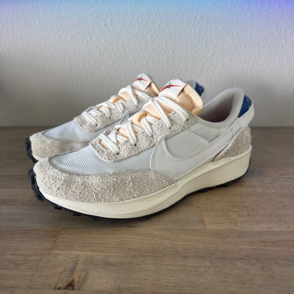 Nike Waffle Debut Vintage Shoes Sneakers Women's 8.5 White Royal Blue DX2931-400 - Picture 2 of 10